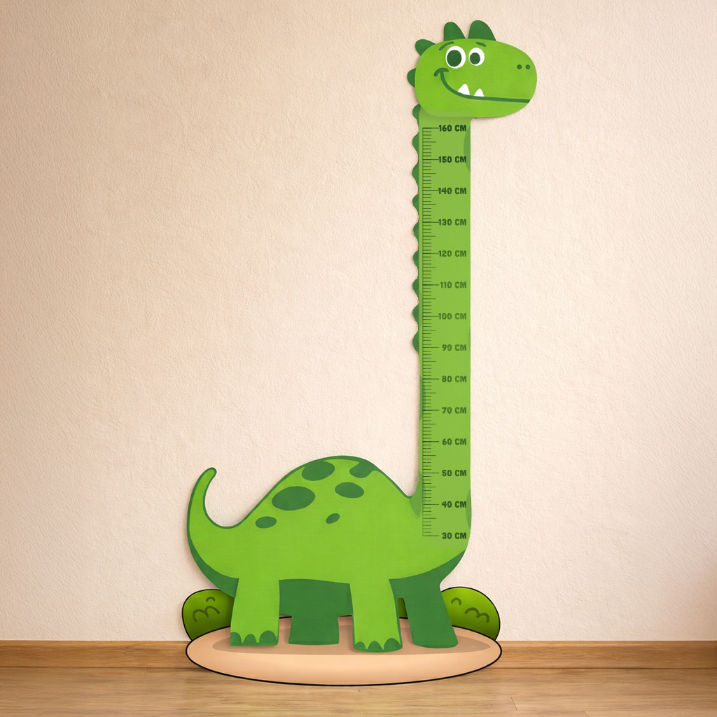 Regla de Medición Infantil Dinosaurio | Medidor de Estatura para Preescolar | Material Didáctico Imprimible